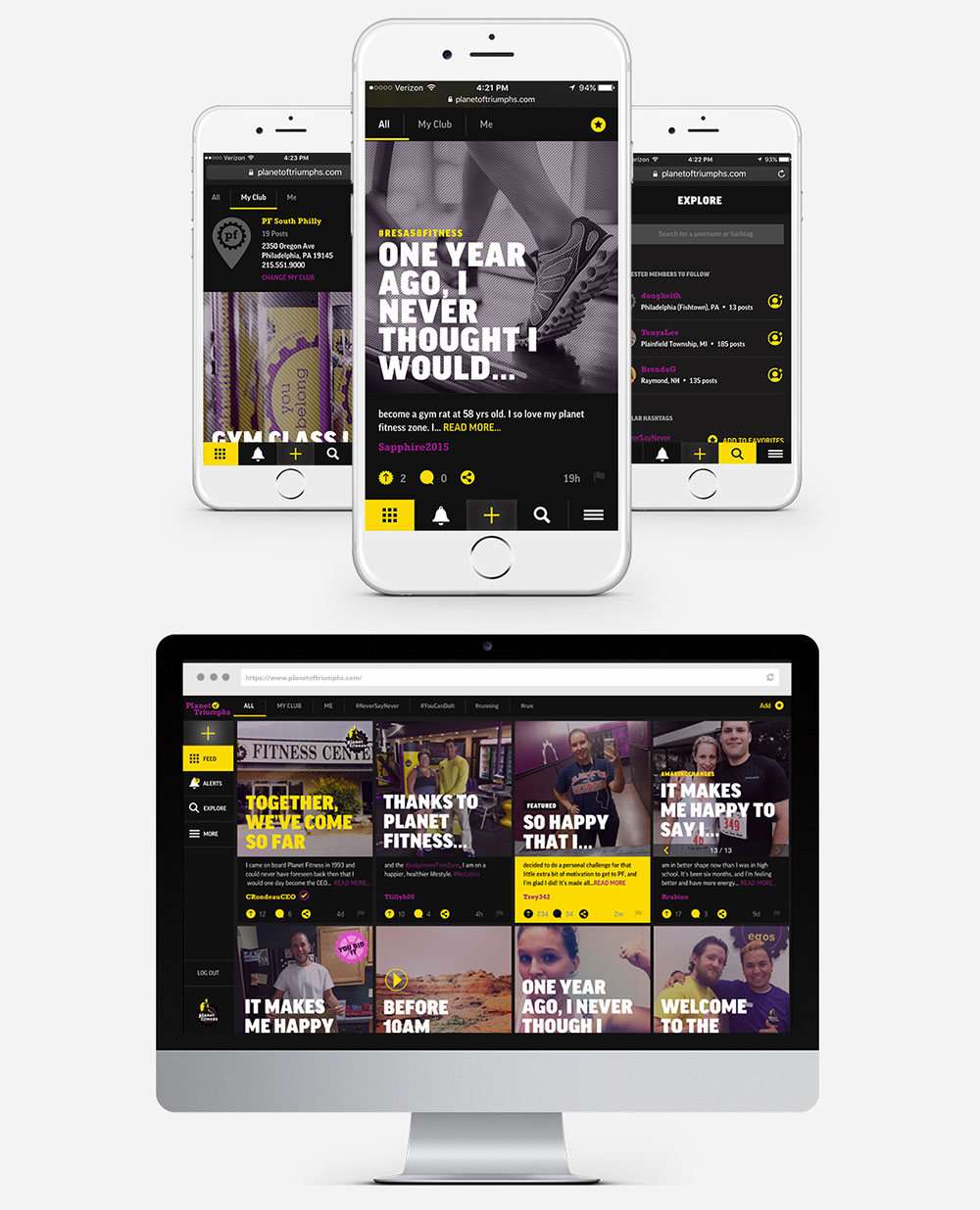 Mobile App  Planet Fitness